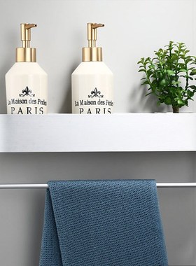 Black Bathroom Shelf 30/40/50 cm Kitchen Wall Shelves Showe