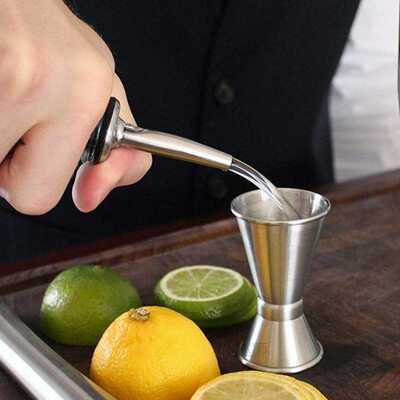 12 Pack Stainless Steel Classic Bottle Pourers Tapered Spout