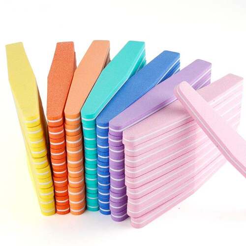 10 Pcs Professional Nail Files Nail Buffer 100/180 Grit Buf