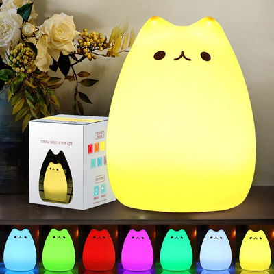Cute Silicone LED Night Light For Baby Kids Children