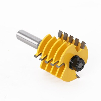 1pc Box Joint Router Bit - Adjustable 5 Blade1/2