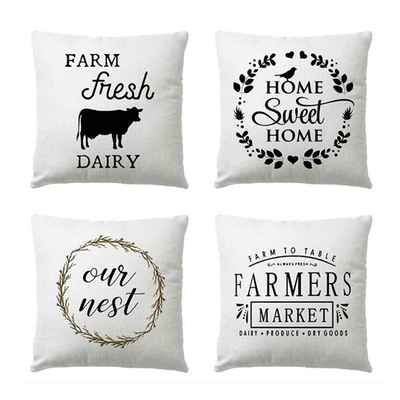 Fall Cushion Covers 18x18 Inch Farmhouse Decor Thanksgiving
