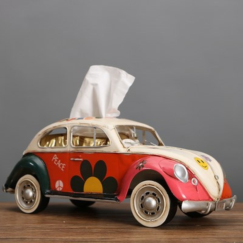 American retro creative napkin drawer, tissue box, Car, van,