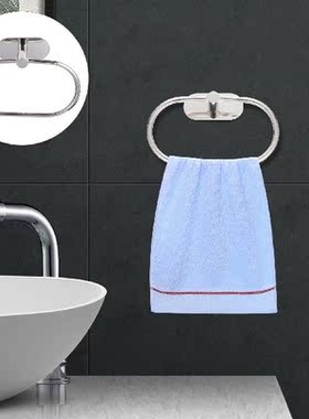 Towel Ring Holder Bathroom Wall Hand Rack Hanger Round Hook