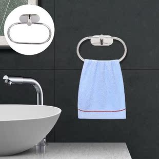 Towel Ring Holder Bathroom Wall Hand Rack Hanger Round Hook