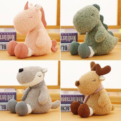 Lovely Dinosaur Plush Doll Huggable Cartoon Down Cotton Toy