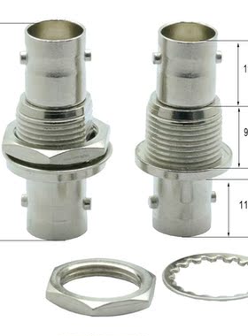 10pcs/lot Dual BNC Jack Socket Scew Panel Mount BNC Female t