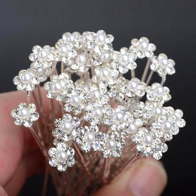imixlot Wedding Hair Pins Simulated Pearl Flower Bridal Hair