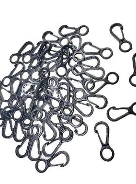 50Pcs 100Pcs Plastic Mini Circle Snap Hook Lobster Clip For