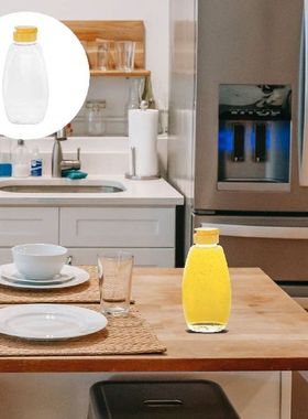 4pcs Oil Squeeze Bottles Mustard Condiment Bottle Salad