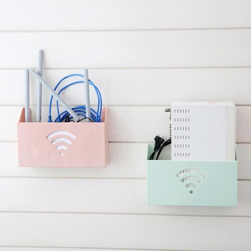 Creative Wall Mount Wireless WiFi Router Storage Box Plasti