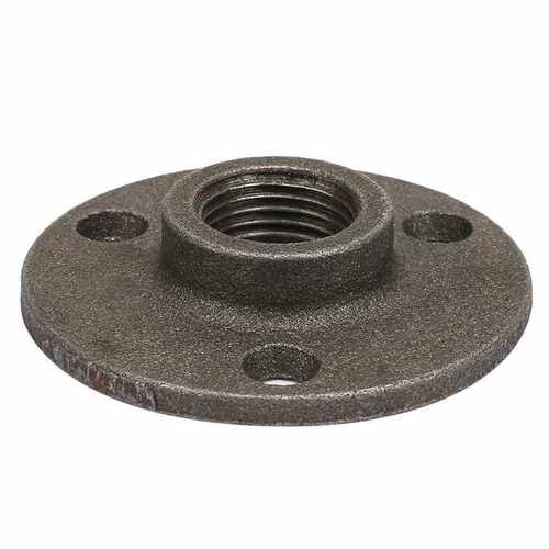 10Pcs 3 Holes 65mm DN15 Flange Pipe Base Thread Floor Flange
