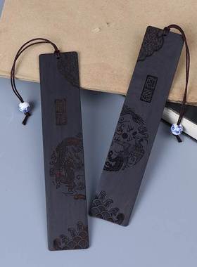 Chinese Style Retro Bookmarks Ebony Sandalwood Wood Quality,