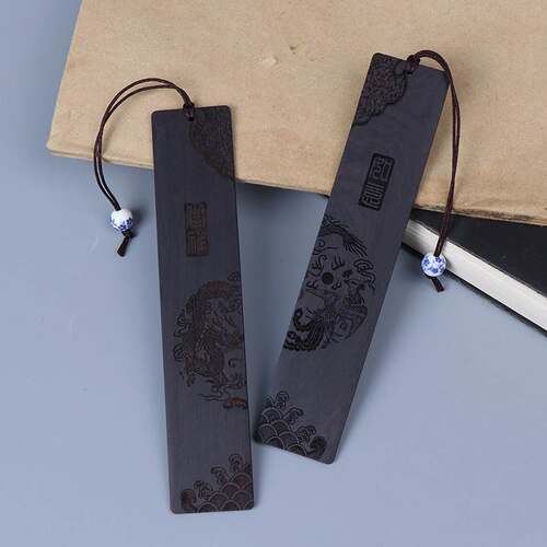 Chinese Style Retro Bookmarks Ebony Sandalwood Wood Quality,