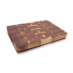 Jaswehome Premium End Grain Acacia Wood Cutting Board Servin