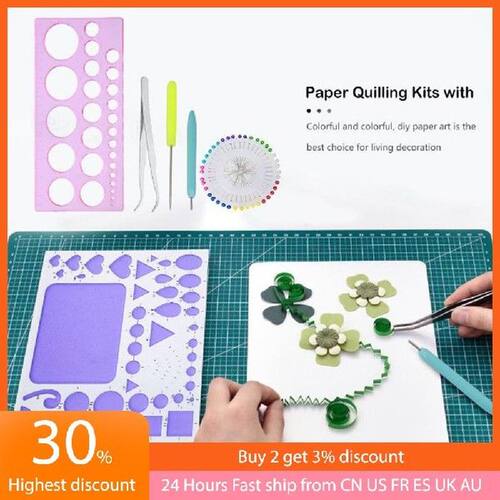 DIY Paper Quilling Tool Set Plastic Template Mould Board