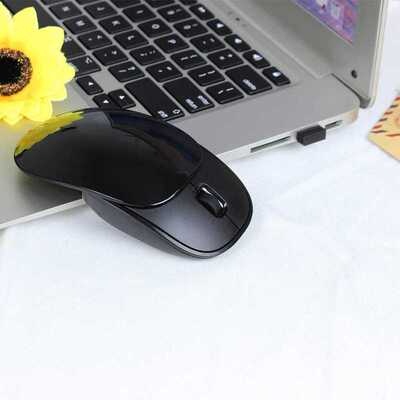 Portable 2.4GHz Wireless Mouse 2400DPI 4 Buttons Mute Mouse