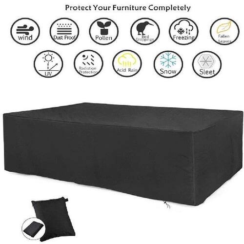 213*132*74cm Patio Furniture Cover 420D Rectangular Patio