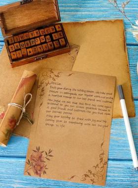 8 Sheets Retro Vintage Writing Paper Letter Papers Old Europ