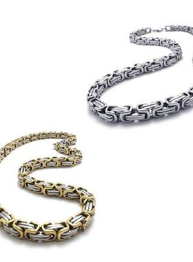 Men's Necklace, Stainless Steel Biker Chain King Nec