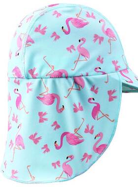 BAOHL Baby Swimming Caps 2019 Swim Sun Hats Flamingos Patter