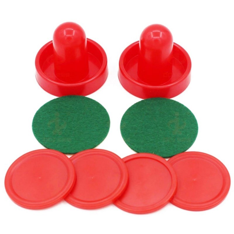 8pcs/set Home Standard Plastic Air Hockey Pushers And Pucks