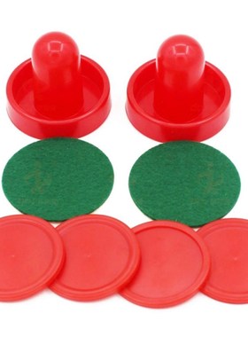 8pcs /set Home Standard Plastic Air Hockey Pushers And Pucks