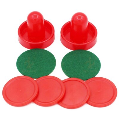 8pcs /set Home Standard Plastic Air Hockey Pushers And Pucks