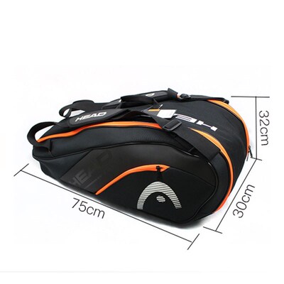 Tennis Bag Sports Bag Large Capacity 6-9 Tennis Racquets Wo