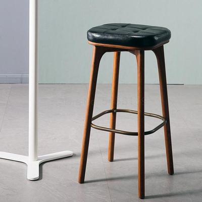 Nordic bar stools solid wood high stools stylish light