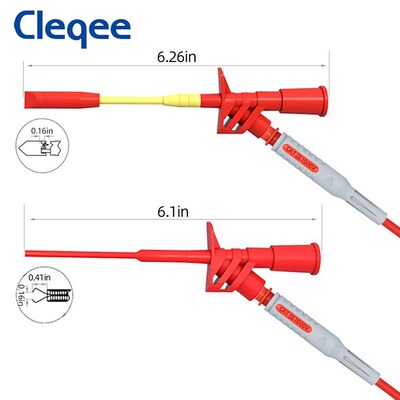 P1300 Series Multimeter Test Lead kit 4mm Banana Plug Cable