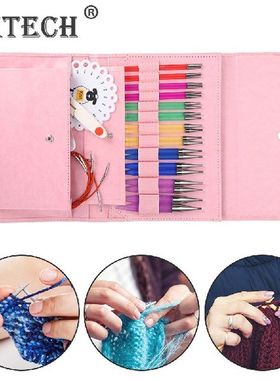 12 Pair Knitting Needle Stitching Tool Set Crochet Needles