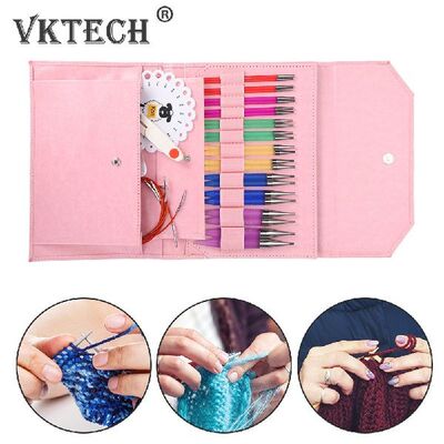12 Pair Knitting Needle Stitching Tool Set Crochet Needles