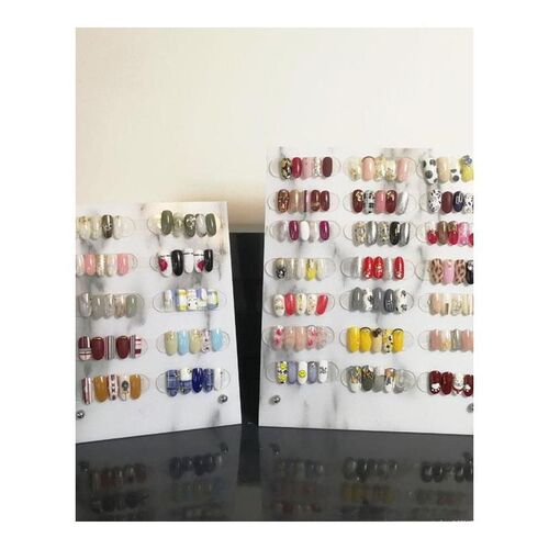 Nail Color Card Marble Style Magnet Adsorption Card Display