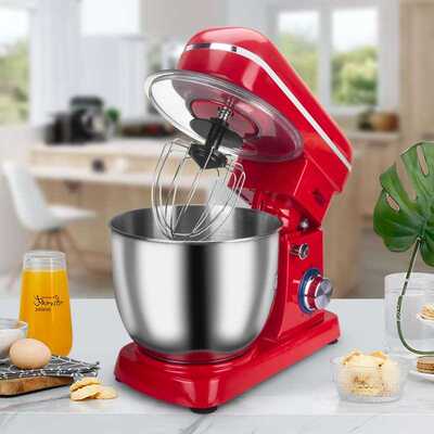Food Processor 5L 1500W 6-speed Kitchen Stand Mixer Cream E