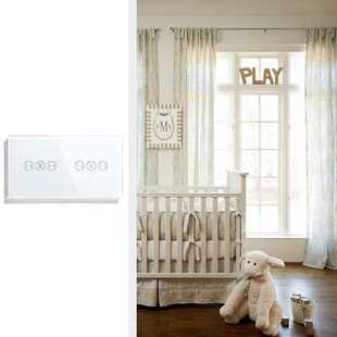 Double Curtains Wifi Switch Smart Switch White Black Colors