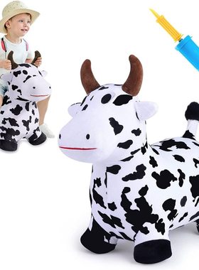 iPlay iLearn Kids Ride On Toy Bouncy Play Cow Hopping Horse