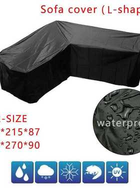 Waterproof Corner Sofa L Shape Cover Outdoor Garden Rattan