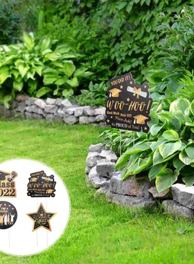 Graduation Sign Garden Decorations Lawn Congrats 2022 Party