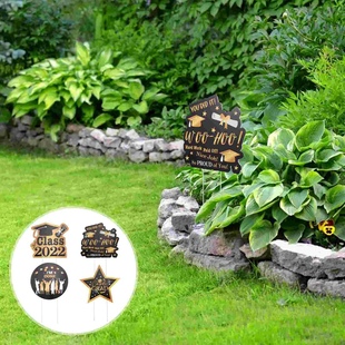 Graduation Sign Garden Decorations Lawn Congrats 2022 Party
