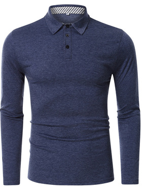 Men's long-sleeved shirt 长袖男马球衫