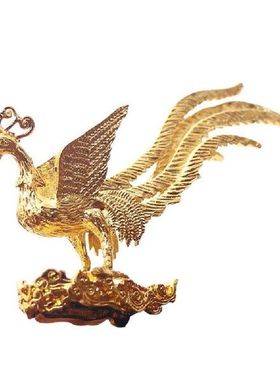 1 Pcs Antique Gold Phoenix Incense Burner Incense Stick