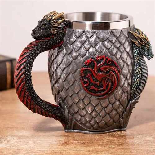 Beer Mugs Coffee Cups 3D Gothic Goblet Iron Throne Tankard S