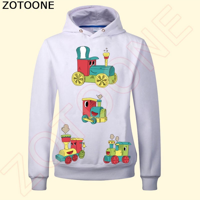 ZOTOONE 4 Style Cartoon Train Patches for Clothes A-level Wa