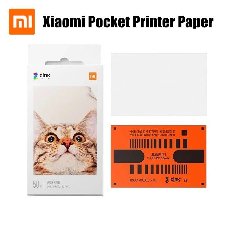 original xiaomi zink pocket printer paper self adhesive pho