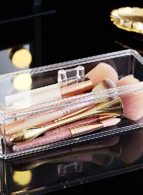 Transparent Rectangle Home Clear Lipstick Make Up Brush