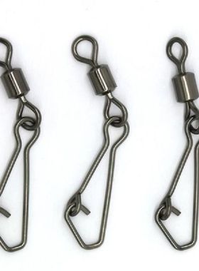 50PCS Fishhooks Fishing Tackle Swivels Snap Connector