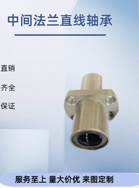 直线轴承电镀中型中间对边法兰LHMCD6 8 10 12 13 16 20 25 30
