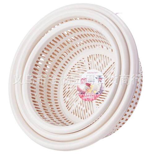 Plastic Water-Draining Vegetable Washing Basket, Thickened K