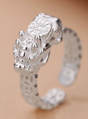 新品貔貅戒指男士款新中式国风素